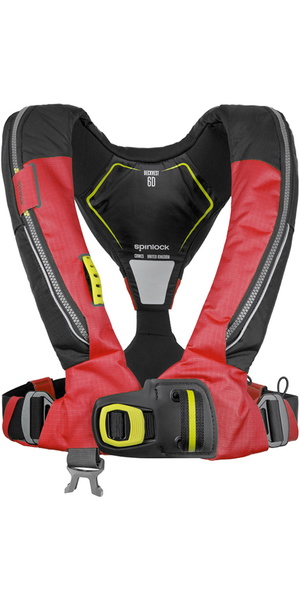 2026 Spinlock Deckvest 6D 170N Con Sistema HRS Equipado DW-LJH6D-AMR-HRS - Red